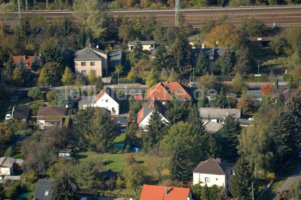 Berlin von oben - Mehrfamilienhaus- Wohngebiete südlich der A10 / E55 in Berlin-Karow