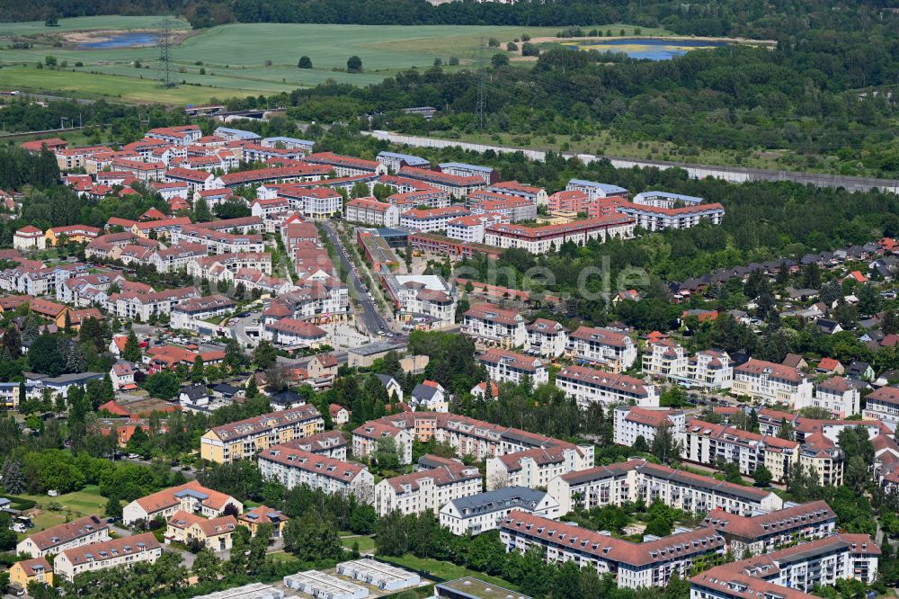 Luftaufnahme Berlin - Mehrfamilienhaussiedlung Achillesstraße - Münchehagenstraße in Berlin, Deutschland