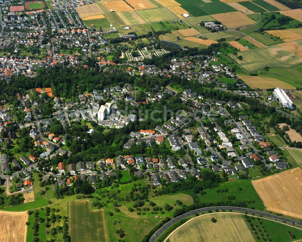 Luftaufnahme Bad Camberg - Mehrfamilienhaussiedlung in Bad Camberg im Bundesland Hessen, Deutschland