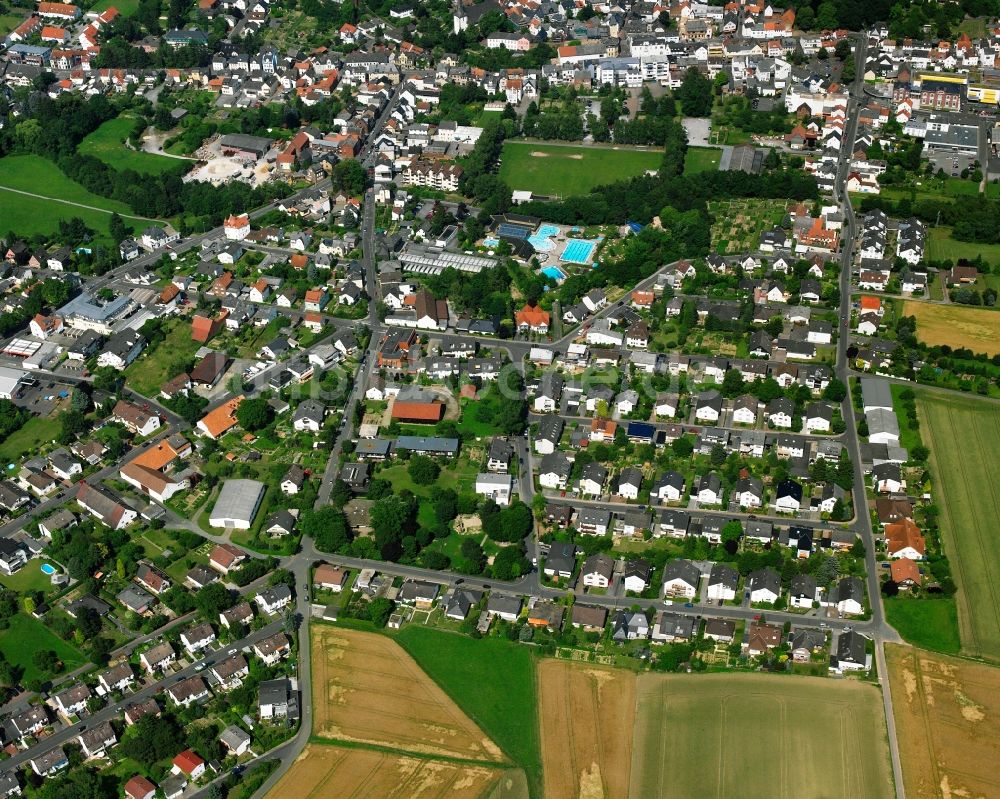 Bad Camberg von oben - Mehrfamilienhaussiedlung in Bad Camberg im Bundesland Hessen, Deutschland