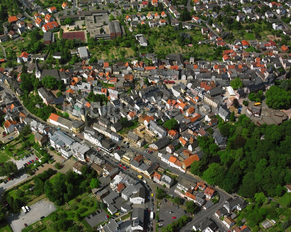 Luftbild Bad Camberg - Mehrfamilienhaussiedlung in Bad Camberg im Bundesland Hessen, Deutschland