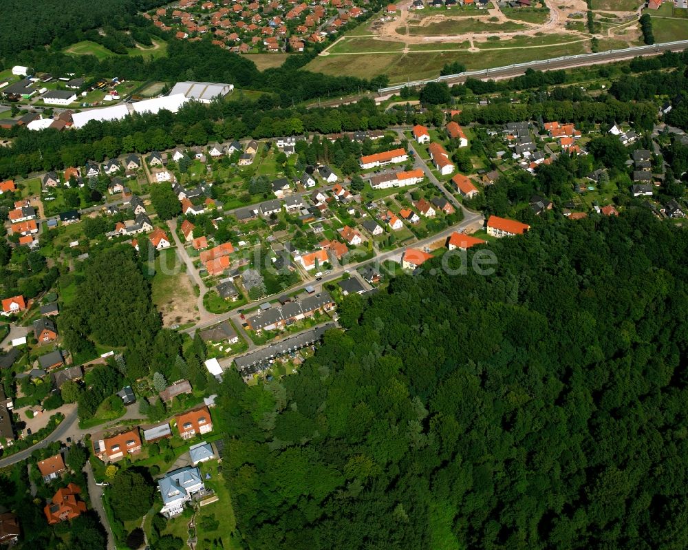 Büchen von oben - Mehrfamilienhaussiedlung in Büchen im Bundesland Schleswig-Holstein, Deutschland