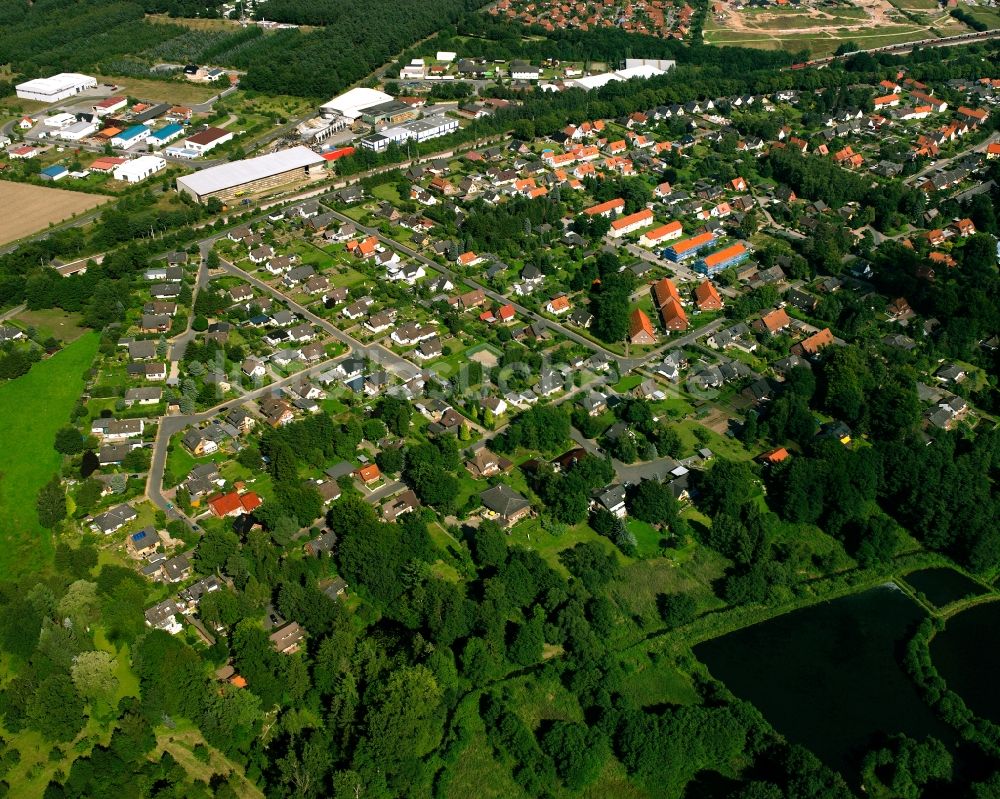 Büchen von oben - Mehrfamilienhaussiedlung in Büchen im Bundesland Schleswig-Holstein, Deutschland