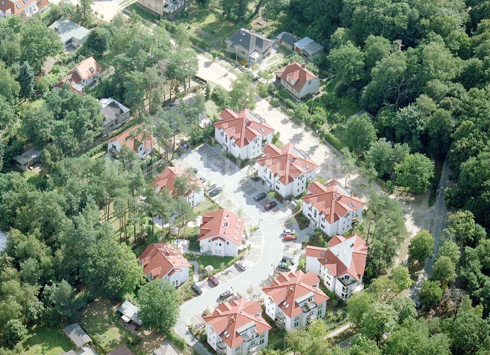 Luftaufnahme Schildow / Brandenburg - Mehrfamilienhaussiedlung im Bereich der Hauptstraße in Schildow / Brandenburg