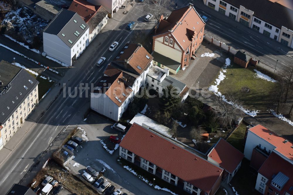 Luftbild Bernau - Mehrfamilienhaussiedlung Börnicker Straße - Ulitzkastraße in Bernau im Bundesland Brandenburg, Deutschland