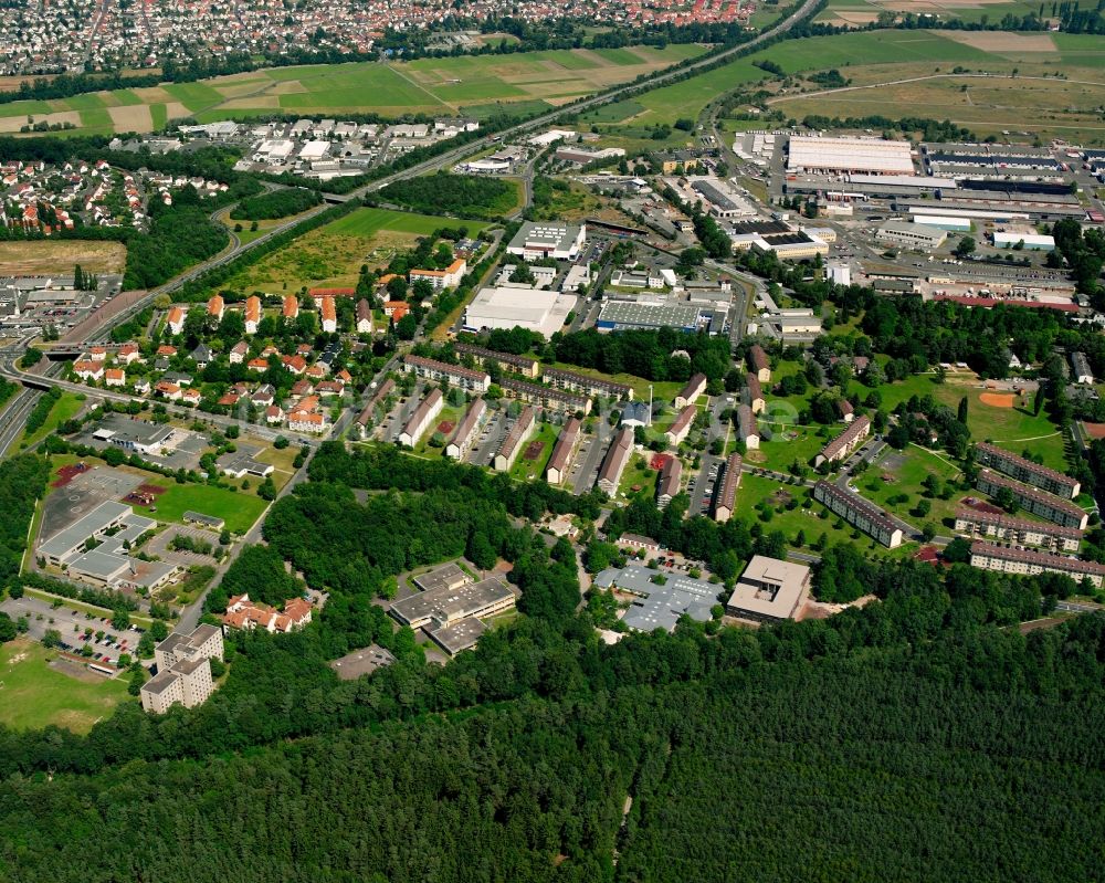 Luftbild Gießen - Mehrfamilienhaussiedlung an der Clevelandstraße in Gießen im Bundesland Hessen, Deutschland