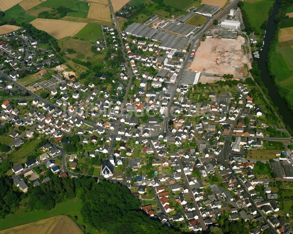 Luftaufnahme Dehrn - Mehrfamilienhaussiedlung in Dehrn im Bundesland Hessen, Deutschland