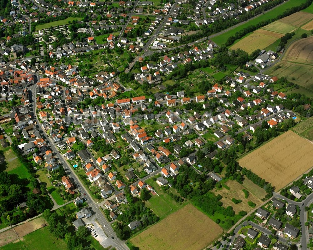 Luftaufnahme Erbach - Mehrfamilienhaussiedlung in Erbach im Bundesland Hessen, Deutschland