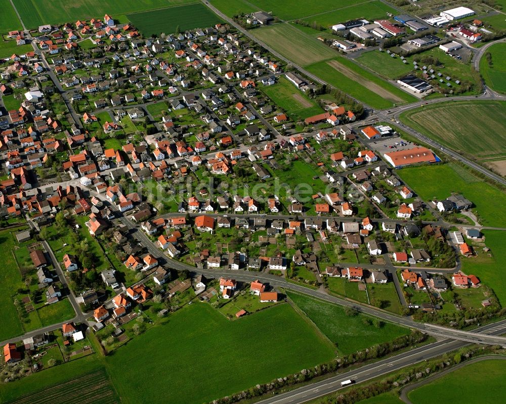 Friedewald von oben - Mehrfamilienhaussiedlung in Friedewald im Bundesland Hessen, Deutschland