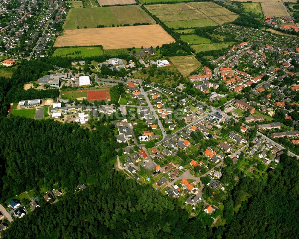 Geesthacht von oben - Mehrfamilienhaussiedlung in Geesthacht im Bundesland Schleswig-Holstein, Deutschland