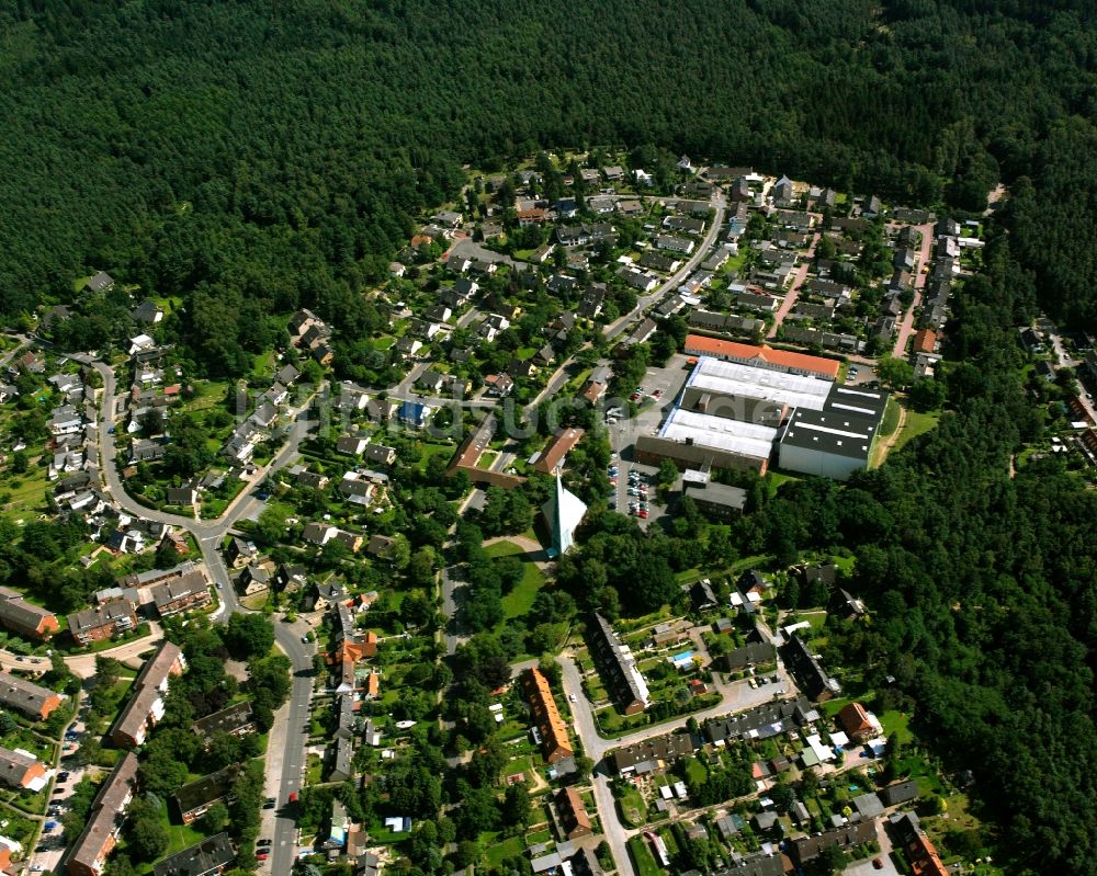 Geesthacht von oben - Mehrfamilienhaussiedlung in Geesthacht im Bundesland Schleswig-Holstein, Deutschland