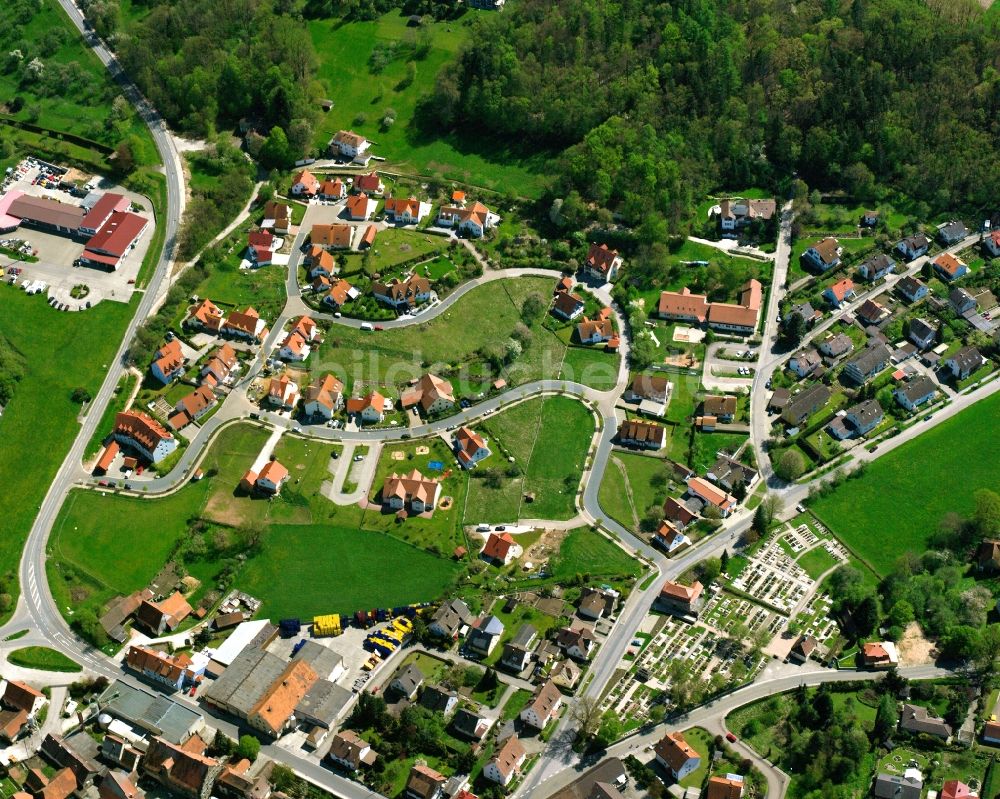 Gotzendorf von oben - Mehrfamilienhaussiedlung in Gotzendorf im Bundesland Bayern, Deutschland