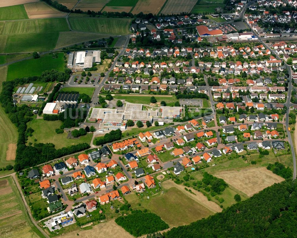 Luftbild Großen-Buseck - Mehrfamilienhaussiedlung in Großen-Buseck im Bundesland Hessen, Deutschland