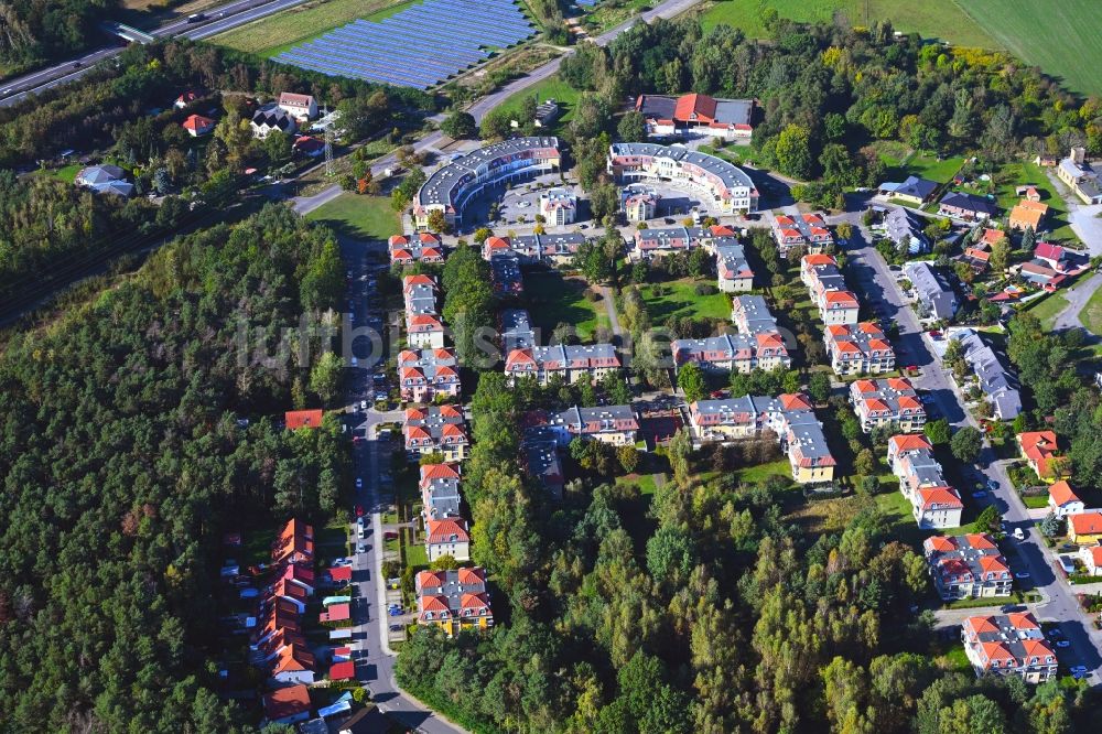 Luftbild Schipkau - Mehrfamilienhaussiedlung Kiefernallee - Buchenstraße in Schipkau im Bundesland Brandenburg, Deutschland