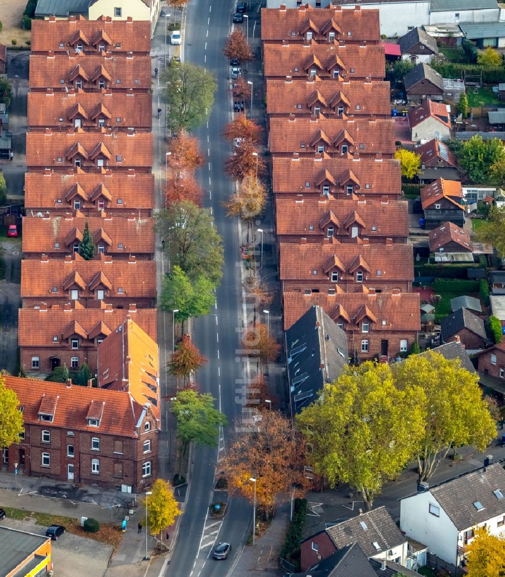 Luftaufnahme Gladbeck - Mehrfamilienhaussiedlung Kirchhellener Straße in Gladbeck im Bundesland Nordrhein-Westfalen, Deutschland