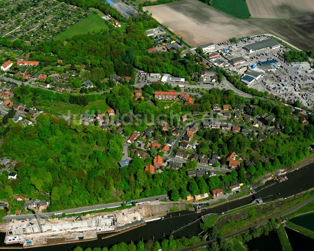 Luftbild Lauenburg/Elbe - Mehrfamilienhaussiedlung in Lauenburg/Elbe im Bundesland Schleswig-Holstein, Deutschland