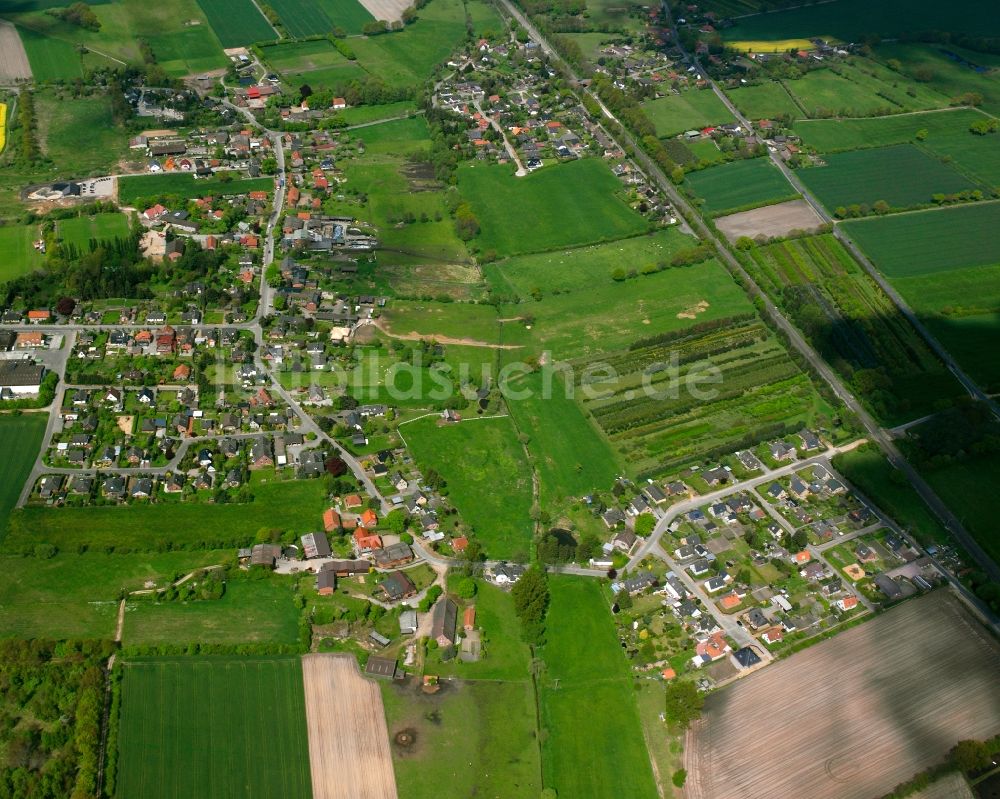 Müssen aus der Vogelperspektive: Mehrfamilienhaussiedlung in Müssen im Bundesland Schleswig-Holstein, Deutschland