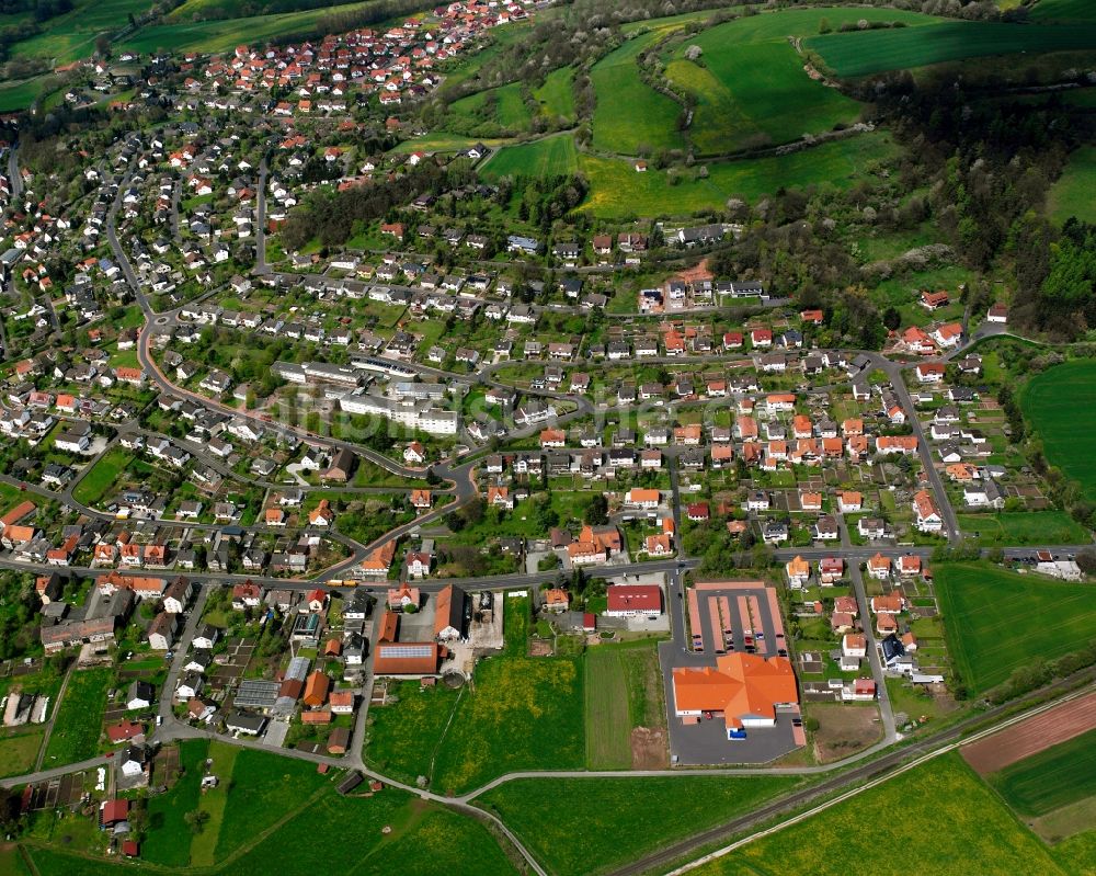 Luftaufnahme Niederaula - Mehrfamilienhaussiedlung in Niederaula im Bundesland Hessen, Deutschland