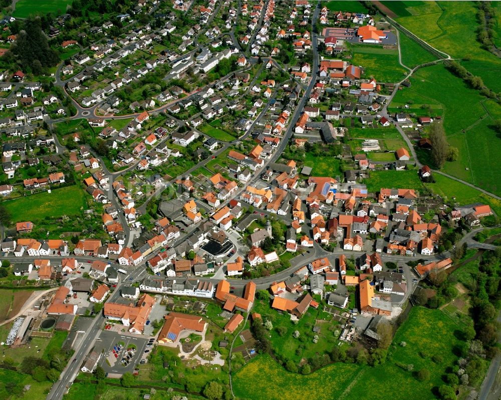 Niederaula von oben - Mehrfamilienhaussiedlung in Niederaula im Bundesland Hessen, Deutschland