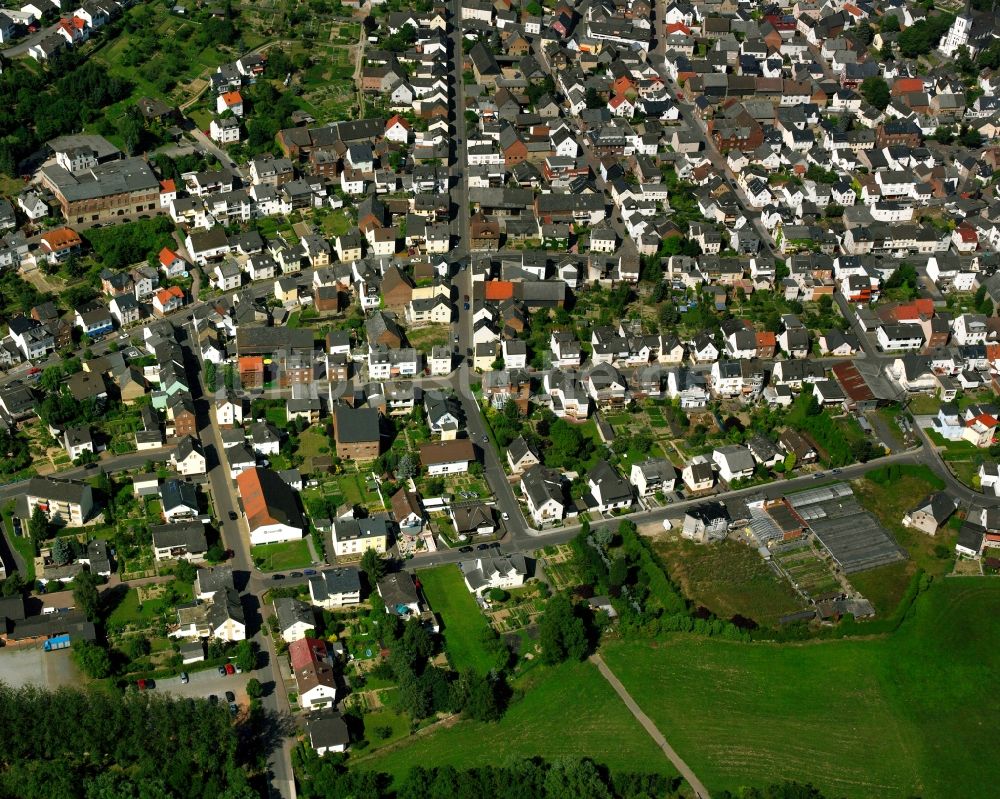 Luftbild Niederbrechen - Mehrfamilienhaussiedlung in Niederbrechen im Bundesland Hessen, Deutschland