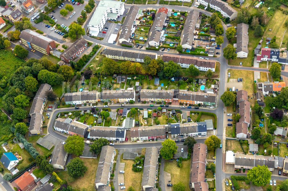 Luftaufnahme Oberaden - Mehrfamilienhaussiedlung in Oberaden im Bundesland Nordrhein-Westfalen, Deutschland