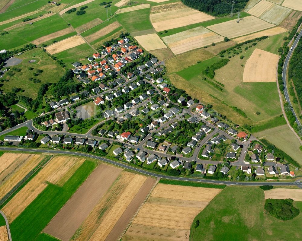 Oppenrod aus der Vogelperspektive: Mehrfamilienhaussiedlung in Oppenrod im Bundesland Hessen, Deutschland