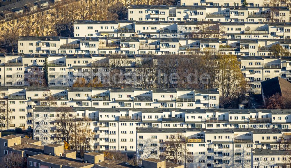 Köln aus der Vogelperspektive: Mehrfamilienhaussiedlung im Ortsteil Buchforst in Köln im Bundesland Nordrhein-Westfalen, Deutschland