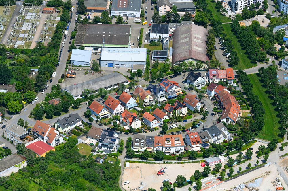 Luftbild Mannheim - Mehrfamilienhaussiedlung im Ortsteil Käfertal in Mannheim im Bundesland Baden-Württemberg, Deutschland