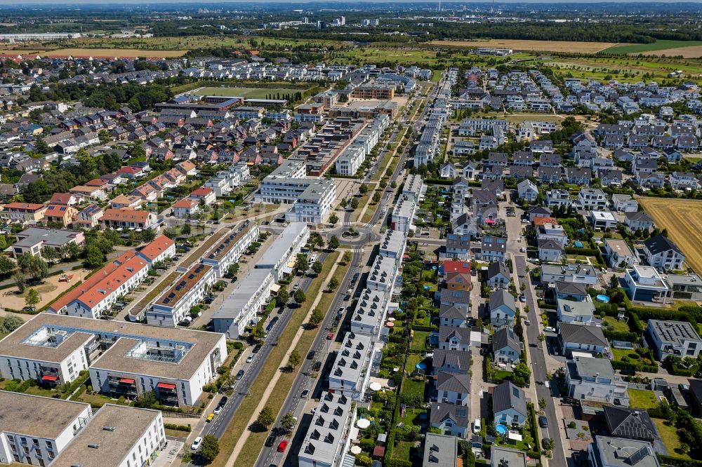 Köln von oben - Mehrfamilienhaussiedlung im Ortsteil Widdersdorf in Köln im Bundesland Nordrhein-Westfalen, Deutschland