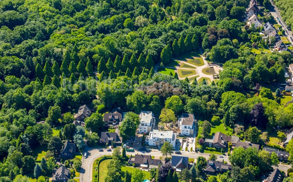 Luftbild Gelsenkirchen - Mehrfamilienhaussiedlung an der Pöppinghausstraße in Gelsenkirchen im Bundesland Nordrhein-Westfalen - NRW, Deutschland