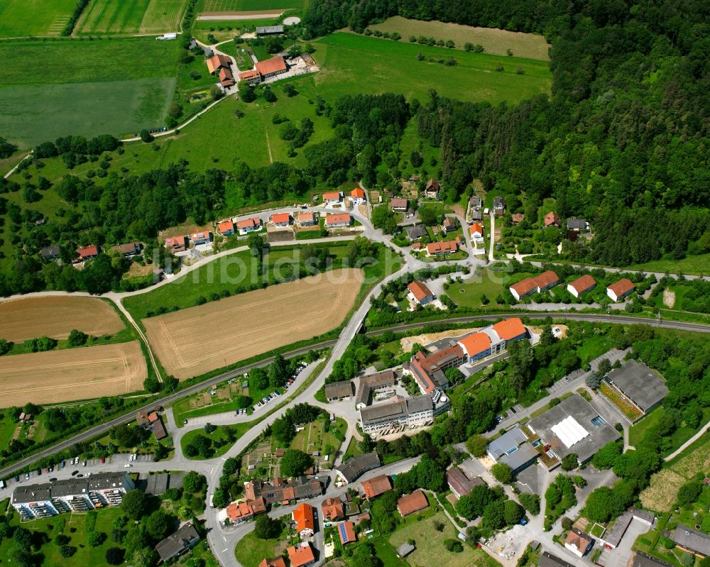 Luftbild Jestetten - Mehrfamilienhaussiedlung an der Schlossbergstraße in Jestetten im Bundesland Baden-Württemberg, Deutschland