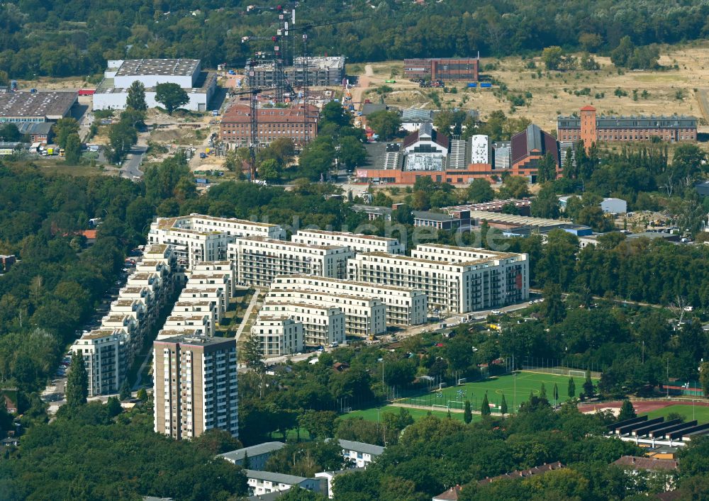 Berlin aus der Vogelperspektive: Mehrfamilienhaussiedlung Seed im Ortsteil Siemensstadt in Berlin, Deutschland