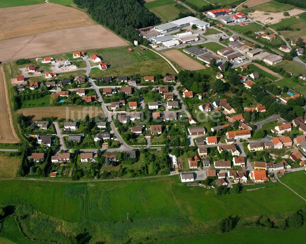 Wieseth von oben - Mehrfamilienhaussiedlung in Wieseth im Bundesland Bayern, Deutschland