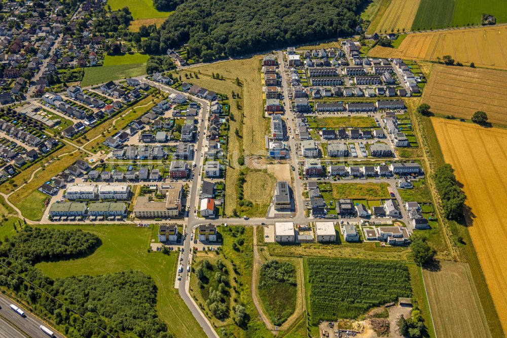 Brechten aus der Vogelperspektive: Mehrfamilienhaussiedlung an der Wittichstraße in Brechten im Bundesland Nordrhein-Westfalen, Deutschland