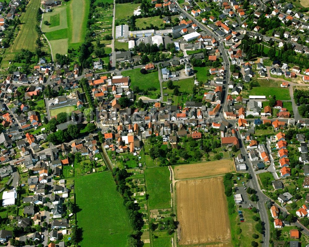 Luftaufnahme Würges - Mehrfamilienhaussiedlung in Würges im Bundesland Hessen, Deutschland