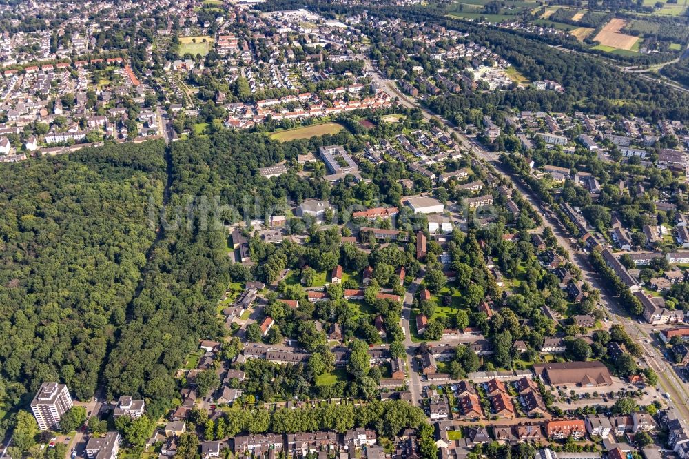 Luftbild Duisburg - Mehrfamilienhaussiedlung zwischen Waldstraße und Friedrich-Ebert-Straße in Duisburg im Bundesland Nordrhein-Westfalen, Deutschland