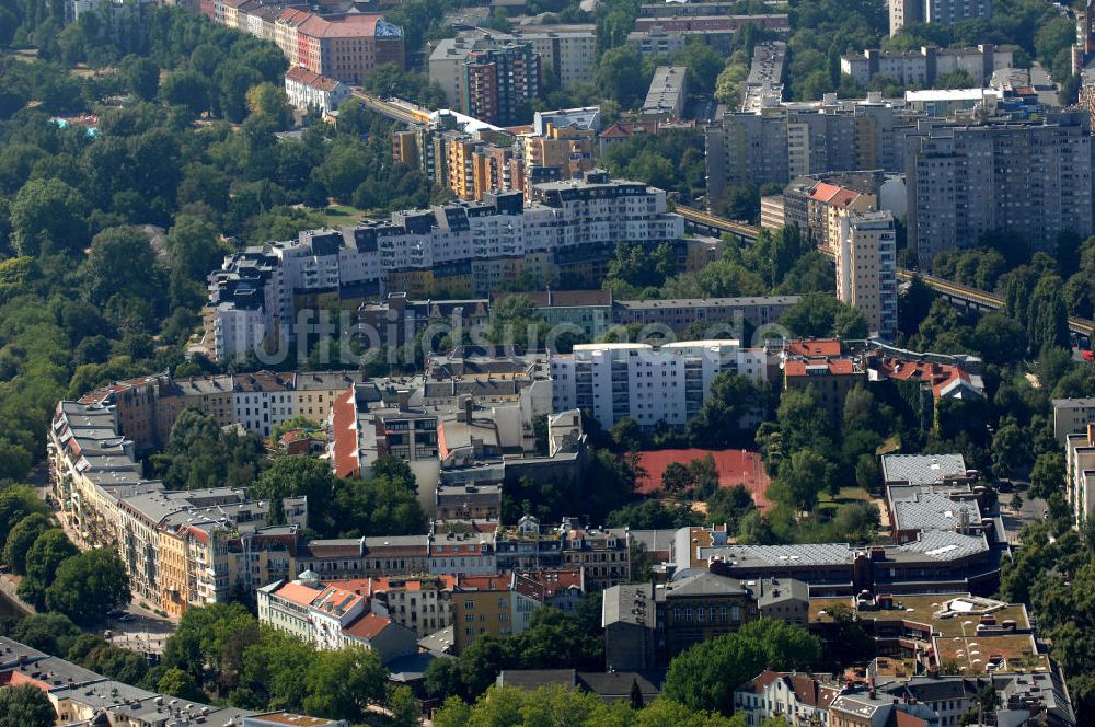 Luftbild Berlin - Mehrfamilienhäuser in Berlin-Kreuzberg