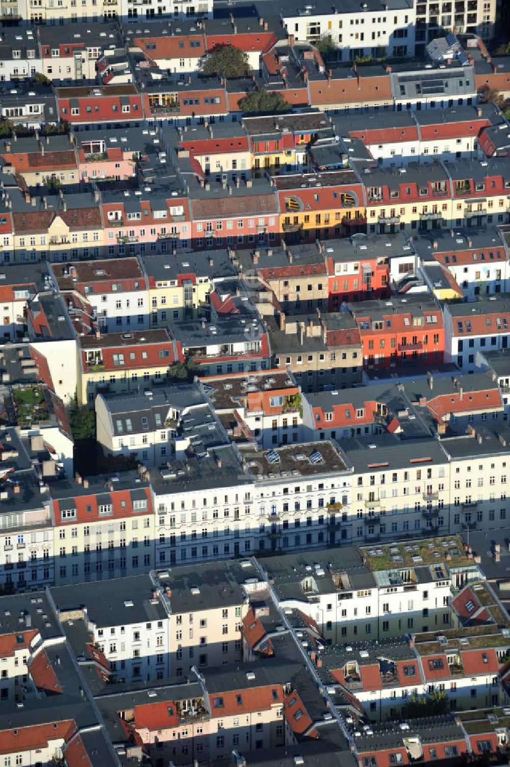 Luftbild Berlin - Mehrfamilienhäuser in Berlin-Prenzlauer Berg