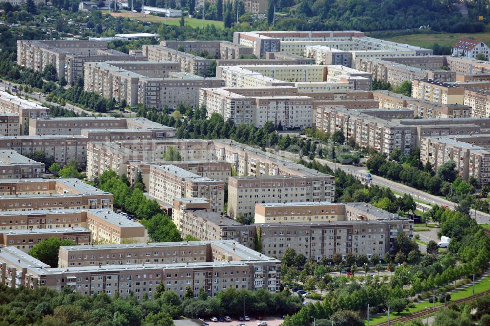 Luftbild Leipzig - Heiterblick - Mehrfamilienhäuser im Stadtbezirk Ost in Leipzig, Sachsen