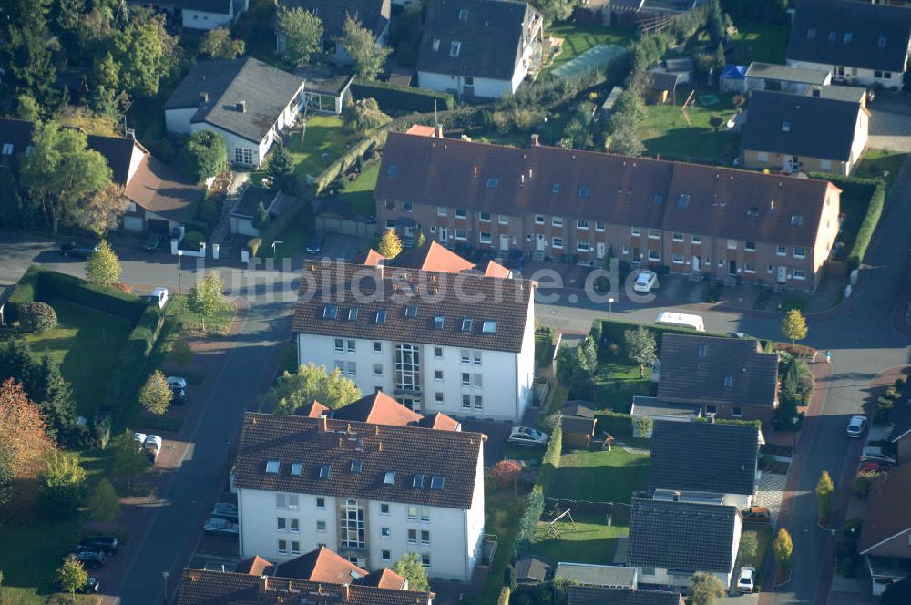 Bönen von oben - Mehrfamilienhäuser im Wohngebiet Im Hasenwinkel 9 in 59199 Bönen