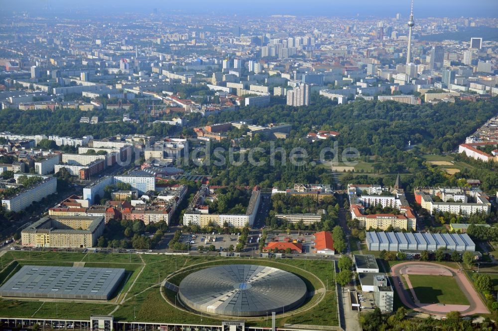 Luftaufnahme Berlin - Mehrzweckhalle und Veranstaltungshalle Velodrom in Berlin