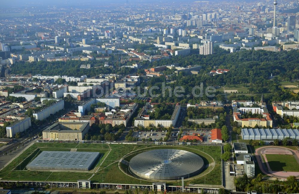 Berlin von oben - Mehrzweckhalle und Veranstaltungshalle Velodrom in Berlin