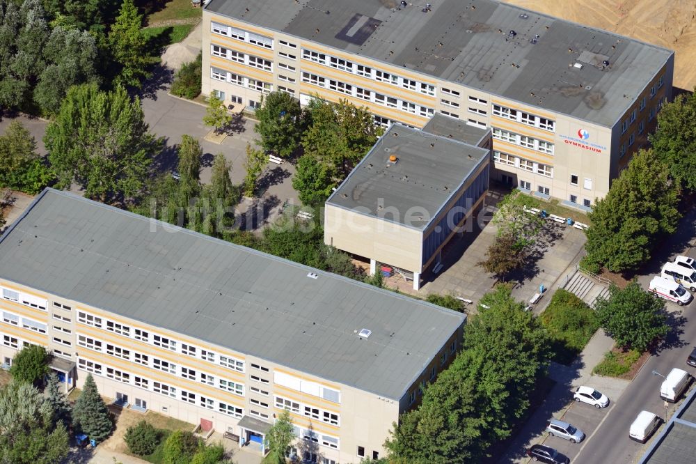 Luftbild Berlin OT Hellersdorf - Melanchthon-Gymnasium im Ortsteil Hellersdorf in Berlin