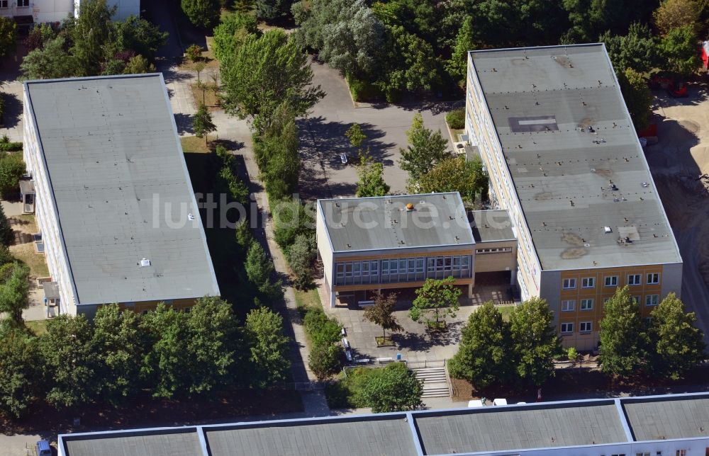 Luftbild Berlin OT Hellersdorf - Melanchthon-Gymnasium im Ortsteil Hellersdorf in Berlin