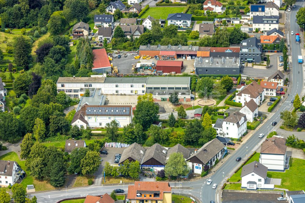 Wickede (Ruhr) aus der Vogelperspektive: Melanchthonschule in Wickede (Ruhr) im Bundesland Nordrhein-Westfalen, Deutschland