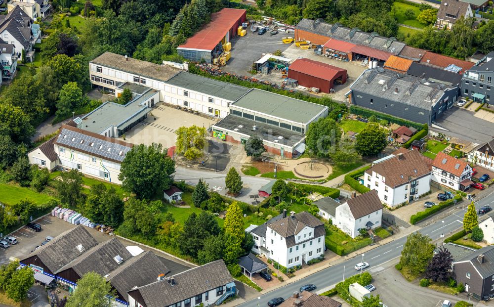 Luftbild Wickede (Ruhr) - Melanchthonschule in Wickede (Ruhr) im Bundesland Nordrhein-Westfalen, Deutschland