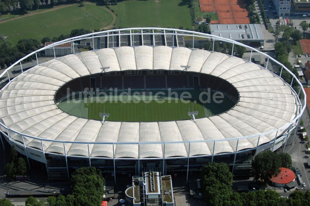 STUTTGART aus der Vogelperspektive: Mercedes-Benz-Arena / Gottlieb-Daimler-Stadion in Stuttgart