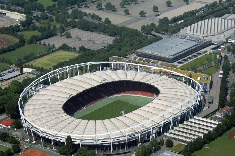 STUTTGART von oben - Mercedes-Benz-Arena / Gottlieb-Daimler-Stadion in Stuttgart