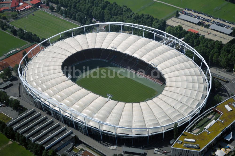 STUTTGART von oben - Mercedes-Benz-Arena / Gottlieb-Daimler-Stadion in Stuttgart