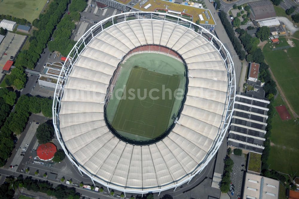 STUTTGART von oben - Mercedes-Benz-Arena / Gottlieb-Daimler-Stadion in Stuttgart